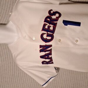 2 texas rangers baseball shirts
